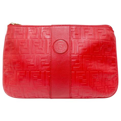 fendi leather clutch|fendi clutch for sale.